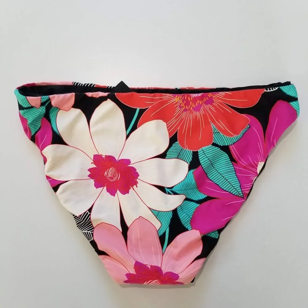 La Blanca In Full Bloom Reversible Side Shirred Hipster Bikini Bottoms 12 - Picture 7 of 10